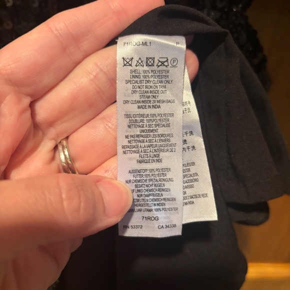 French Connection Estari Sequin Cut-Out Dress in Ombre Silver Size 2 NWT - Picture 5 of 7